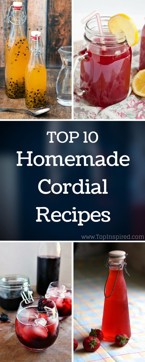 You can use almost any fruits such as lemon, berries, kiwi, peach and even… Cordial Recipes Alcoholic, Cordials Recipes Homemade, Fruit Cordial Recipes, Making Cordials, Homemade Cordial Recipes, Lavender Cordial, Diy Cordial, How To Make Cordial, Homemade Cordial