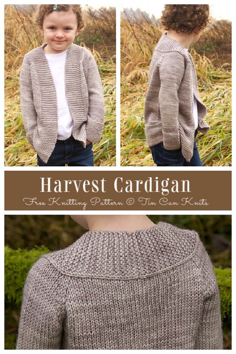 Girls Sweater Knitting Pattern, Kids Cardigan Knitting Pattern, Toddler Cardigan Knitting Pattern Free, Girls Cardigan Knitting Pattern Free, Toddler Sweater Knitting Pattern Free, Toddler Knitting Patterns Free, Harvest Cardigan, Free Childrens Knitting Patterns, Crochet Cardigan Ideas