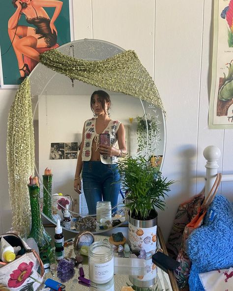 Hippie Girl, Study Areas, Dream Room, Room Inspo, Bedside Table, On Instagram, Clothes, Instagram