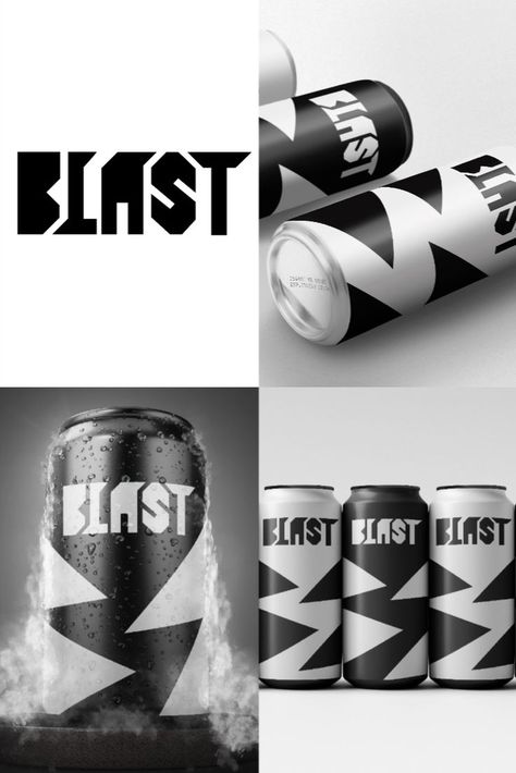 Blast is a brand that creates energy drinks! They wanted to go for an edgy and modern look. Energy Drinks Packaging, Spirit Drink, Graffiti Writing, Drinks Brands, Drinks Logo, Drink Labels, Beverage Packaging, Energy Drink, Energy Drinks