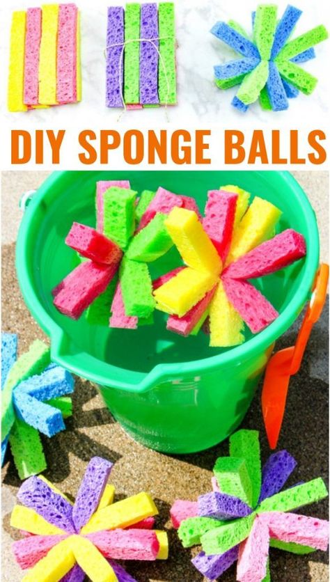 How to Make Super Soaker Sponge Balls Kids Will Love, These DIY Sponge Balls and Sponge Water Bombs are Perfect Summer fun, Water Activities for Kids that are cheap and easy, Summer Activities for Kids with DIY SPLASH Balls are a Perfect Summer Party Idea too Sponge Balls, Diy Sponges, Ray Fish, Outdoor Water Activities, Free Summer Activities, Beef Stroganoff Crockpot, Fish Craft, Super Soaker, Summer Fun For Kids