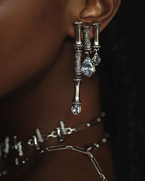 tumblr @brarchives  claudia arbex jewelry Silver Jewelry On Dark Skin, Black Jewelry, Brown Skin, Silver Jewellery, Kenya, Black Women, Silver Jewelry, Tumblr, Skin