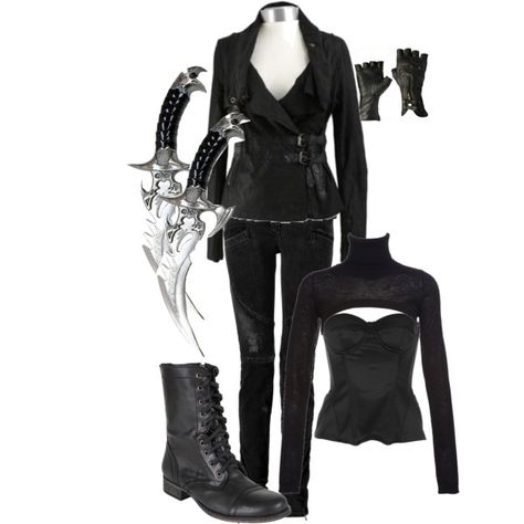 "Shadow Hunter Gear" by meagan-wymbs on Polyvore Shadowhunter Gear, Shadowhunters Runes, Spy Dress, Zombie Apocalypse Outfit, Spy Outfit, The Dark Lord, Kai Parker, Badass Outfit, Hunter Outfit