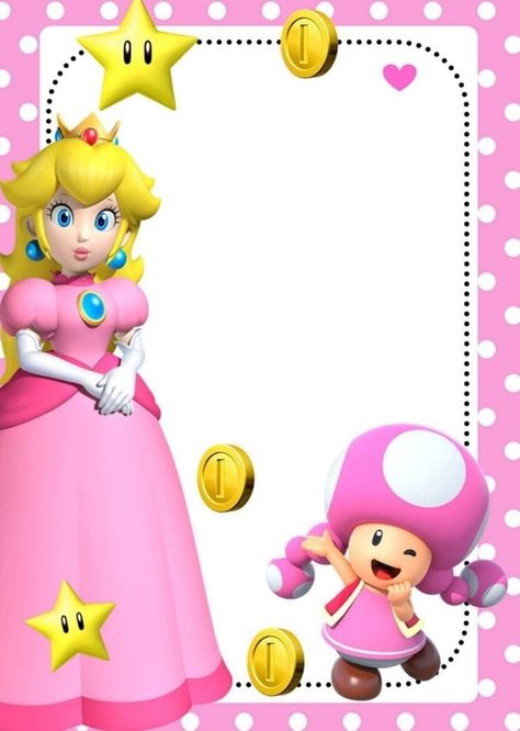 Super Mario Peach, Peach Mario Bros, Peach Party Decorations, Princess Peach Party, Super Mario Bros Birthday Party, Super Mario Bros Party, Super Mario Princess, Mario And Princess Peach, Peach Mario