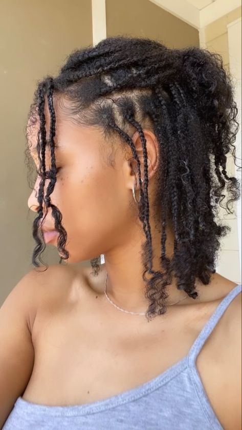 Boho Braids Natural Hair 4c Short, Boho Mini Braids, Goddess Boho Braids, Boho Braids Natural Hair, Goddess Locks, Braids Natural Hair, Mini Braids, Length Retention, Short Crochet