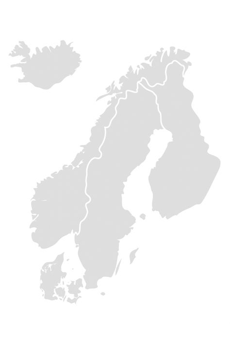 Outline map of the Nordic region countries. Scandinavia Map, Scandinavian Map, Viking Sleeve, Nordic Illustration, Iceland Facts, Sweden Map, Norway Map, Maps Aesthetic, Denmark Map