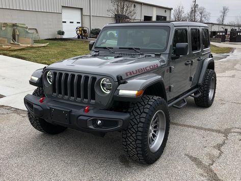 Dark Gray Jeep Wrangler, Car Manifestation, Jeep Usa, 2019 Jeep Wrangler, Black Jeeps, Blue Jeep, Custom Jeep Wrangler, Jeep Mods, Jeep Wrangler Unlimited Rubicon