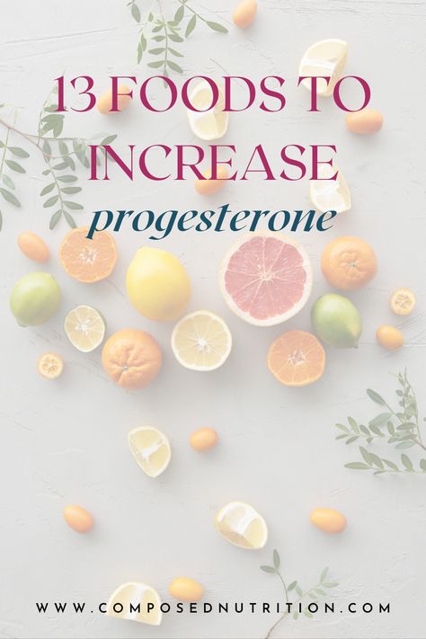 Progesterone Foods, Increase Progesterone Naturally, Progesterone Deficiency, Increase Progesterone, Low Progesterone, Fertility Nutrition, Hormone Balancing Diet, Foods To Balance Hormones, Healthy Period