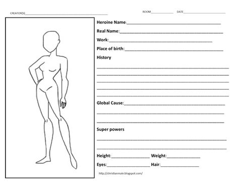 Create Your Own Superhero Template, Character Profile Sheet, Character Design Template, Design Your Own Superhero, Superhero Template, Create Your Own Superhero, Profile Template, Superhero Characters, Character Profile