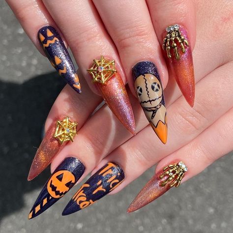 Scary Nails, Acrylic Nail Designs Coffin, Horror Nails, Holloween Nails, Witchy Nails, Halloween Acrylic Nails, Cute Halloween Nails, Cute Nails For Fall, Nail Designs Valentines