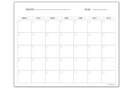 Snag a free printable undated monthly calendar to write in all your important events. The printable blank calendars are great for... Undated Monthly Calendar, Template Love, Monthly Planner Template, Monthly Calendar Template, Blank Calendar, Monthly Calendar Printable, Free Printable Calendar, Calendar Printable, Printable Calendar