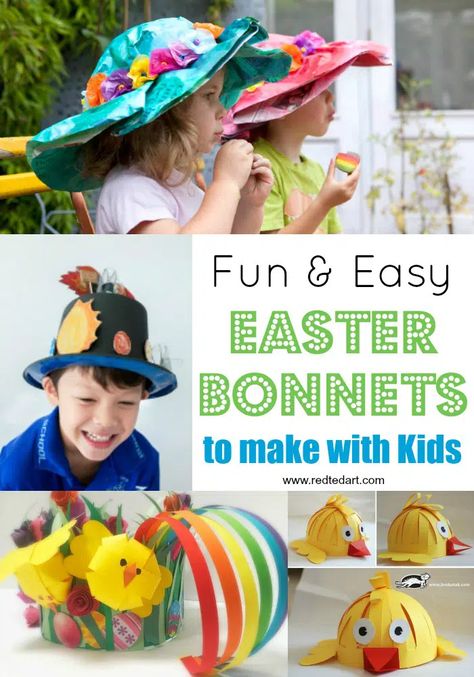 Easy Easter Bonnet Craft Ideas for Kids and Preschoolers - Red Ted Art - Make crafting with kids easy & fun Boys Easter Hat, Easter Bonnet Ideas, Easter Bonnets For Boys, Easter Bonnet Competition, Easter Religious Crafts, Easter Hat Parade, Easter Bonnets, Easter School, Crafts By Season