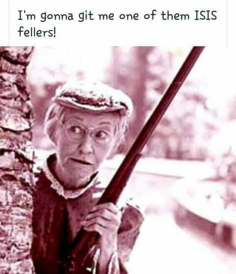 Granny for President in 2016! Obama may be fine & dandy taking shit from ISIS, but Granny ain't going to take it no more... °¿°  #FunnyPic  #FunnyMeme  MisterPeckerhead.com Granny Clampett, Beverly Hillbillies, The Beverly Hillbillies, Actor Quotes, Old Tv Shows, Retro Tv, Old Tv, Picture Photo, Interesting Art