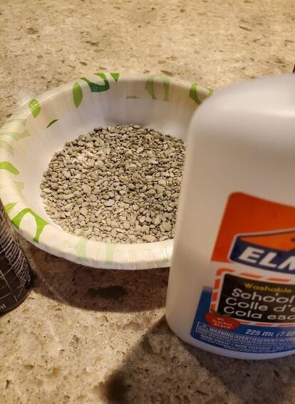 Today I’m sharing a my DIY fake dirt. This is a very simple fast DIY with great results.Spring will be here before you know it and making this DIY fake dirt is great timing.As a result of making a Lavender plant for a DIY Knockoff Challenge last year I have made this before. I knew when I made this I would definitely use it again given the chance.I ordered a faux Lavender plant online and once I received it I was not happy with the dirt. Hence, the picture below shows the dirt appearin… Fake Candles Diy, Fake Wasp Nest, Diy Pantry Organization, Paper Bowls, Toilet Paper Roll Crafts, Dry Well, Lavender Plant, Brown Paint, White Glue