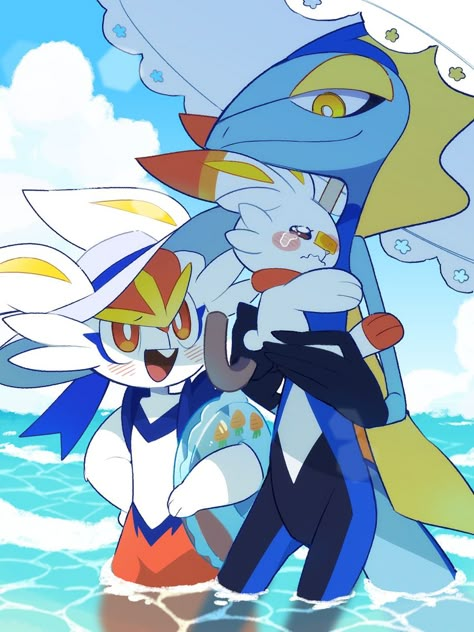 Cinderace X Inteleon, Zoroark Pokemon, Pokemon Unite, Solgaleo Pokemon, Pokemon Alola, Minecraft Anime, Pokemon Pokedex, Cute Pokemon Pictures, Pokemon Ships