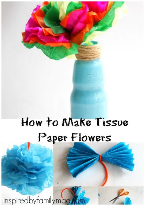 How To Make Tissue Paper Flowers - So easy to make and perfect for Hispanic Heritage Month or Cinco de Mayo craft for the kids! Tissue Paper Flowers Easy, Hispanic Heritage Month Crafts, Make Tissue Paper Flowers, Diy Paper Flowers, Tissue Paper Crafts, Easy Paper Flowers, 5 De Mayo, Tissue Paper Flowers, Hispanic Heritage Month