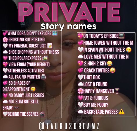 Good Instagram Highlight Names, 2023 Username Ideas, Baddie Names To Call Yourself, Instagram Username Ideas 2023, Y2k Names For Tiktok, Unique Snapchat Usernames, Barbie Bio Instagram, Tik Tok Bio Ideas Baddie, Goofy Usernames For Instagram