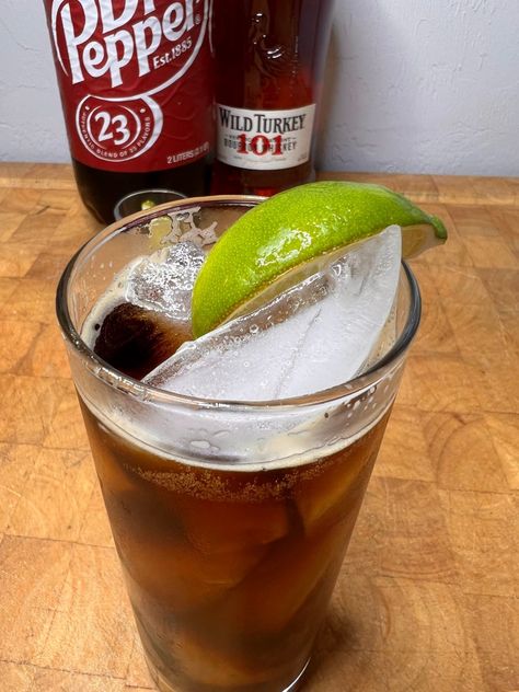 Whiskey and Dr Pepper: the Pepper Jack | Occasional Cocktails Whiskey And Dr Pepper, Cocktails With Dr Pepper, Dr Pepper Cocktail, Rum Drinks Recipes, Brandy Cocktails, Watermelon Mojito, Rum Cocktail Recipes, Popular Cocktails, Gin Cocktail Recipes