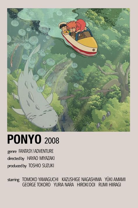 Studio Ghibli Poster Ponyo, Ponyo Polaroid Poster, Ponyo Minimalist Poster, Ponyo Anime Poster, Studio Ghibli Polaroid Poster, Studio Ghibli Poster Prints, Ponyo Posters, Ponyo Movie Poster, Ghibli Polaroid