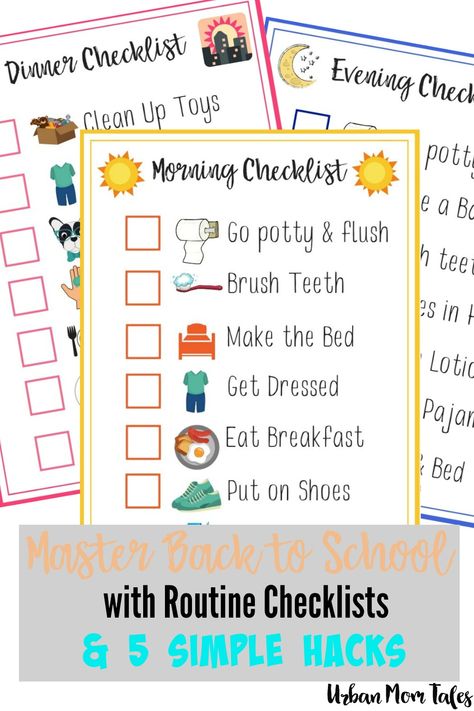 Weekly Clothes Organizer, School Clothes Organization, Homework Caddy, Before School Routine, Kids Homework Station, Morning Routine Kids, Routine School, Morning School, Morning Checklist