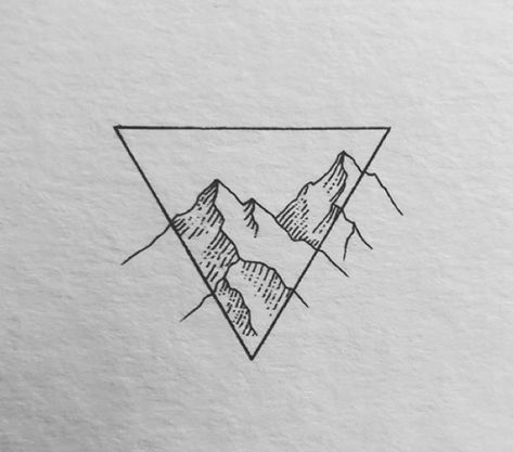 Leg Quote Tattoo, Berg Tattoo, Minimalist Mountain, Small Tats, Doodle Tattoo, Minimalist Drawing, Have A Great Week, Mountain Tattoo, Feather Tattoos