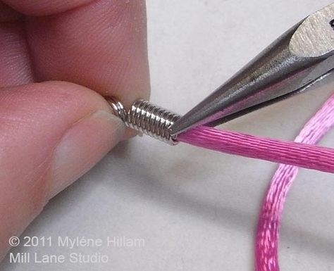 When you're working with bulky stringing materials, you need to look for ways to finish them off. These 8 ideas cover a range of different ways you can neatly and professionally finish them so that you can attach a clasp. Leather Bracelet Tutorial, Fiber Necklace, Chain Nose Pliers, Jewelry Tips, Cord Jewelry, Cord Ends, Jewelry Techniques, Jewelry Making Tutorials, Amber Jewelry