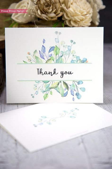 Craft Room Ideas: Organize and Beautify Your Creative Space Handmade Thank You Cards, Thank You Card Design, Printable Envelope, Printable Thank You Cards, Watercolor Printable, 수채화 그림, Cards Printable, Arte Sketchbook, Thank You Card Template