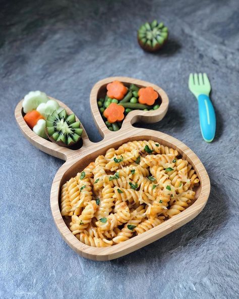 Pasta For Kids, Health Food Breakfast, Healthy Food Plate, Toddler Dinner Recipes, Kids Pasta, Baby Lunch, Toddler Dinner, Baby Dishes, Basil Pasta