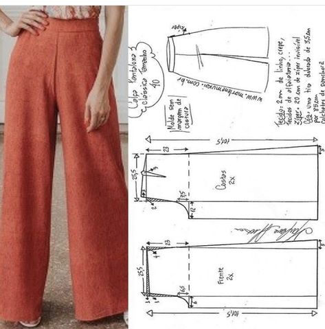 Pola Jumpsuit, Celana Jogger Wanita, Projek Menjahit, Diy Sy, Trousers Pattern, Trouser Pattern, Sewing Pants, Sewing Clothes Women, Diy Vetement