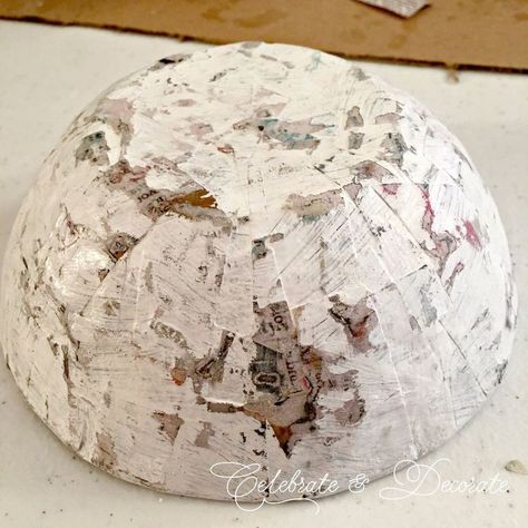 Mod Podge Paper Mache  - Today I am showing you how I made my DIY paper mache bowl. I saw beautiful paper mache bowls at a booth at an art show and I couldn’t believe what the artist was charging for them, but now that I have tried to make them, I know Diy Paper Mache, Paper Mache Bowl, Paper Mache Projects, Making Paper Mache, Paper Mache Bowls, Paper Towel Tubes, Diy Bowl, Paper Mache Clay, Paper Mache Sculpture