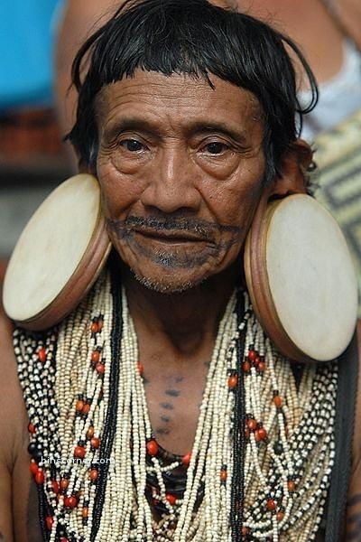 Native tribeman with impressively large stretched ear lobes We Are The World, Stretched Ears, Body Modifications, World Cultures, People Of The World, Interesting Faces, Body Mods, World Of Color, Anthropology