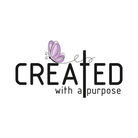 Faith Images Pictures, Created With A Purpose Svg, Purpose Quotes Inspiration, Created For A Purpose, Christian Svg Files, Faith Board, Created With A Purpose, Self Love Svg, Bible Svg