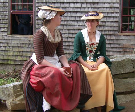 18th Century Hats, 18th Century Dresses, 18th Century Gown, Sturbridge Village, 18th Century Women, Colonial Dress, Beast Costume, 18th Century Dress, Boston Tea