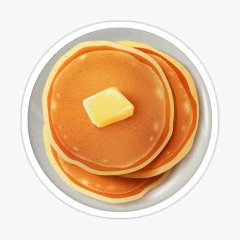 Pancake Sticker, Coloring Stickers, Eye Catching Colors, Pancakes, Peanut Butter, For Sale