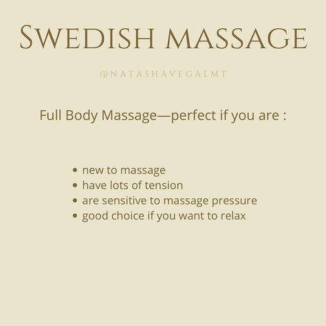 Swedish Massage Pictures, Esthetic Marketing, Massage Facts, Massage Content, Massage Ads, Swedish Massage Benefits, Spa Content, Benefits Of Massage Therapy, Mobile Massage Therapist