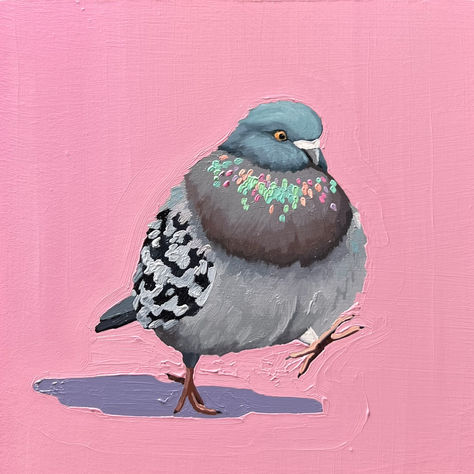 5x5 inches, oil on wood panel. Places To Be, Gouache Art, Sketchbook Art Journal, Animation Design, Birds Painting, Bird Art, Oil Pastel, Animal Paintings, Pretty Art