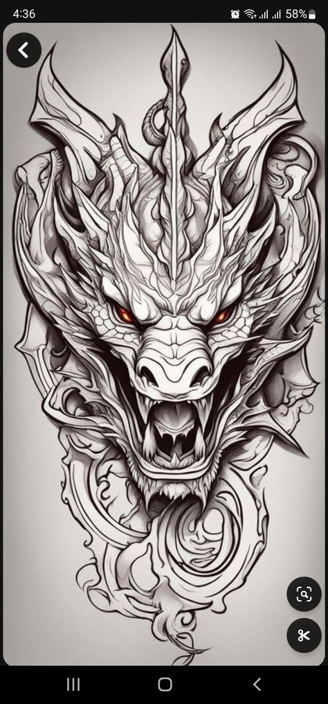 Dragon Head Tattoo Design, Dragon Tattoo Hand, Dragons Tattoo Designs, Dragon Face Tattoo, Dragon Tattoo Designs For Men, Dragon Tattoo Realistic, Tattoo Designs Dragon, Dragon Head Design, Dragon Hand Tattoo