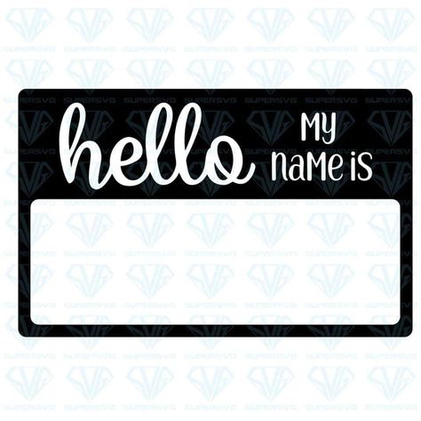 Signs Made With Cricut, My Name Is Name Tag, Cubby Name Tags, Name Tag Templates, Spice Organization Drawer, Kids Vector, Spice Organization, Monogram Decal, Baby Name Signs