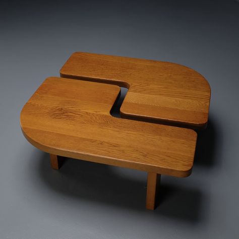 Listed on VNTG.com: Modular Oak Coffee Table by Seltz, 1970s | #vntg #vintage 1970's Coffee Table, 1970 Furniture, 70s Coffee Table, 70 Furniture, Japanese Furniture Design, Modular Coffee Table, Fancy Table, Minimalist Coffee Table, 70s Home