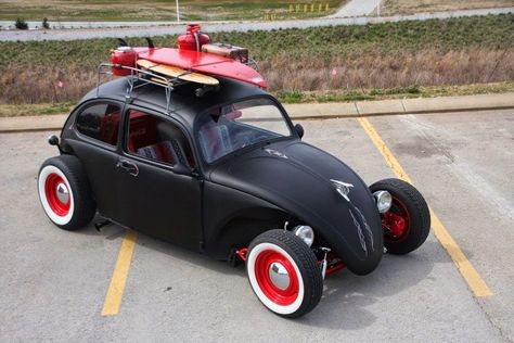 Beetle Hot Rod / Rat Rod Fusca Cross, Vw Rat Rod, Volkswagen Beetle Vintage, Beetle Vw, Volkswagen Bug, Vintage Volkswagen, Vw Vintage, Vw Porsche, Vw T1