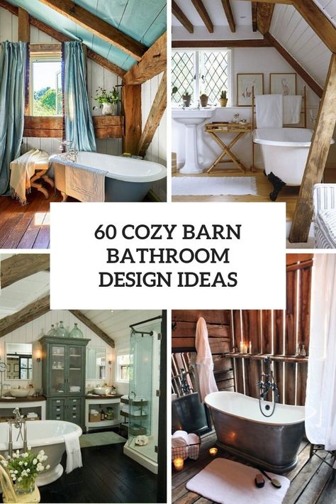 cozy barn bathroom design ideas cover Wood Cabin Bathroom, Cabin Bathrooms Ideas, Cozy Cabin Bathroom, Cabin Bathroom Ideas Rustic, Woodsy Bathroom, Barn Bathroom Ideas, Cabin Bathroom Ideas, Lodge Bathroom Decor, Log Cabin Bathroom Ideas