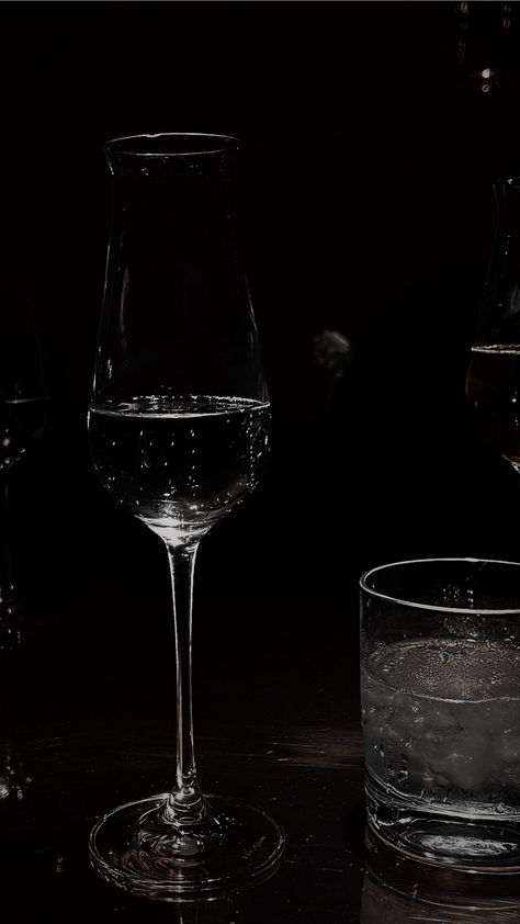 #darkaesthetics #champagne #nightlife #night #aesthetic #aesthetictumblr #aestheticwallpaper #recipe #restaurant #dining Dark Aesthetic, White Wine, Red Wine, Champagne, Alcoholic Drinks, Wine, Glass