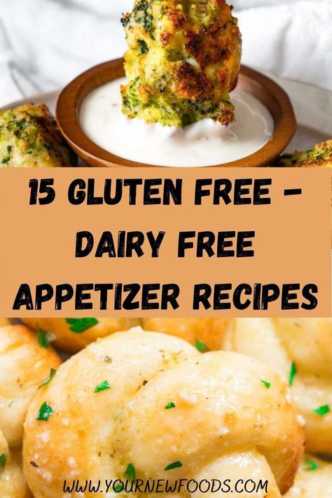 Gluten-free dairy free appetizers – Learn how to make these amazing recipes. Try our top 15 favourite Gluten free dairy free appetizers with recipes today. #glutenfree #dairyfree #glutenfreedairyfreeappetizers #glutenfreeappetizers #dairyfreeappetizers Easy Appetizers Gluten Free Dairy Free, Healthy Appetizers Gluten Free, Gf Dairy Free Snacks, Cheese Less Appetizers, Gf And Df Appetizers, Gluten Free Dairy Free New Years Eve, Gluten Free Lactose Free Appetizers, Appetizer Gluten Free Dairy Free, Gluten Free Dairy Free Dips And Appetizers