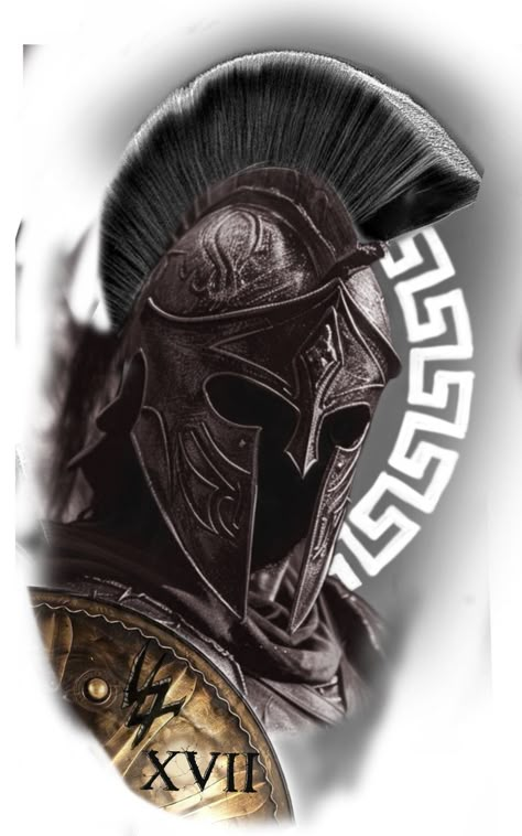 Trojan Warrior Tattoo, Centurion Tattoo, Christian Warrior Tattoo, Warrior Tattoos For Men, Spartan Tattoo Design, Warrior Tattoo Sleeve, Shield Tattoo, Roman Tattoo, Gladiator Tattoo