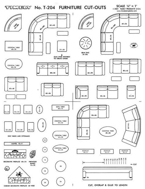 FURNITURE ARRANGING KIT 1/4 Scale  Interior Design Floor Plan Symbols, Arranging Furniture, Interior Design Template, Drawing Furniture, Interior Architecture Drawing, Arabic Font, Interior Design Drawings, Interior Design Sketches, Architecture Ideas