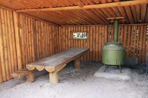 Log Benches, Firewood Processor, Bench And Table, Log Bench, Log Projects, Tree Stump Table, Traditional Benches, Log Wall, Log Cabin Ideas