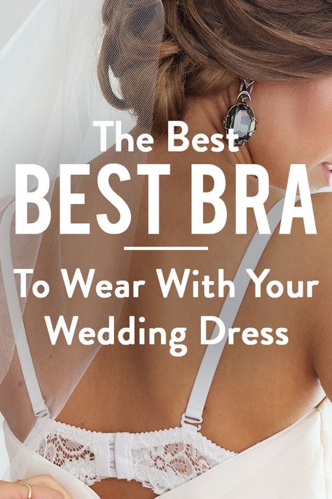 With all of the time and planning that goes into your wedding look, your bra choice can be neglected until the last possible minute. Your bra is such a small, but extremely important part to tying your wedding look together, so don't forget to find your perfect bra before it's too late! Bras For Wedding Dress, Shoulderless Dress, Wedding Dress Bra, Wedding Bra, Quick Wedding, Wedding Logistics, Engagement Tips, Easy Wedding Planning, Wedding Decorations On A Budget