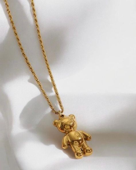 Teddy Bear Necklace, Teddy Bear Pendant, 14k Gold Plated Jewelry, Thoughtful Gifts For Her, Bear Necklace, Bear Pendant, Necklace Minimalist, Minimalist Necklace, Gold Plated Necklace