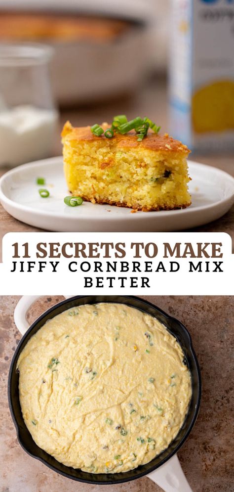 Boxed Cornbread Better, Corn Muffin Mix Recipes, Cornbread Muffins Jiffy, Baguette Recipes, Muffin Mix Recipe, Jiffy Recipes, Football Party Appetizers, Jiffy Cornbread Recipes, Cornbread Muffins Recipe