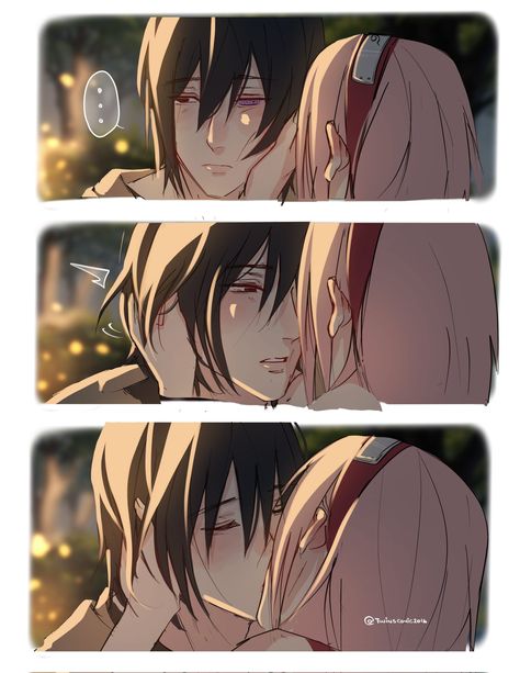 Twins Comic (@Twinscomic2016) on X Sakura And Sasuke Kiss, Fantasy Art Couples, Sasuke Sakura Sarada, Sasuke Uchiha Sakura Haruno, Uzumaki Boruto, Anime Canvas Art, Naruto Sasuke Sakura, Naruto Comic, Naruto Shippuden Characters